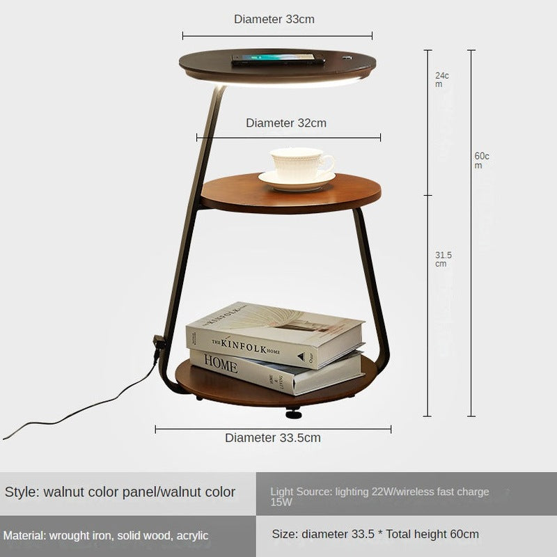 Nordic Minimalist Stehlampe mit kabellosem Lade-Tisch | Garux NUMENCE Table lamps