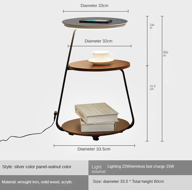 Nordic Minimalist Stehlampe mit kabellosem Lade-Tisch | Garux NUMENCE Table lamps