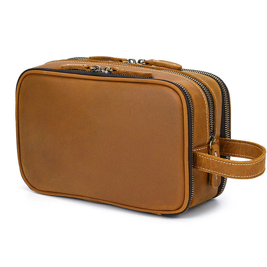 Premium Leder Reise Kosmetiktasche mit großer Kapazität | Manus NUMENCE Leather cosmetic bag