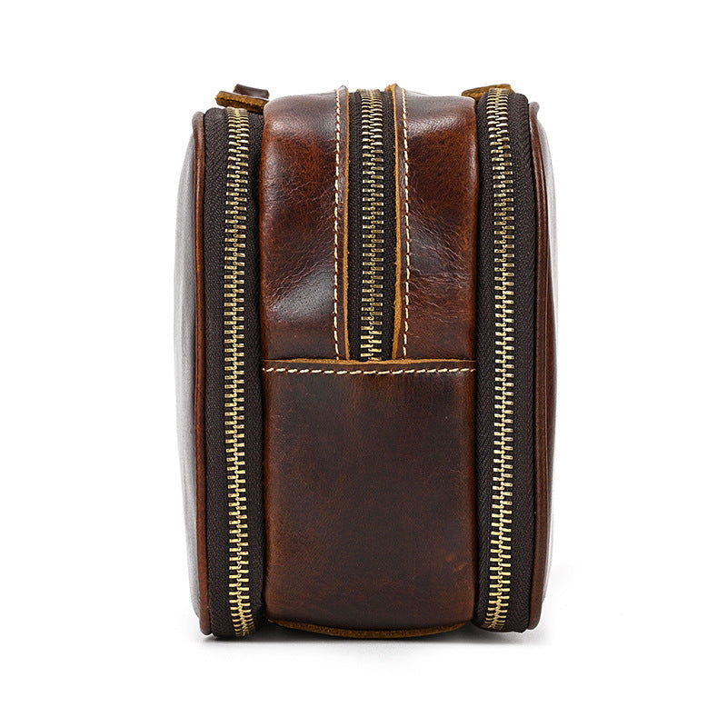 Premium Leder Reise Kosmetiktasche mit großer Kapazität | Manus NUMENCE Leather cosmetic bag
