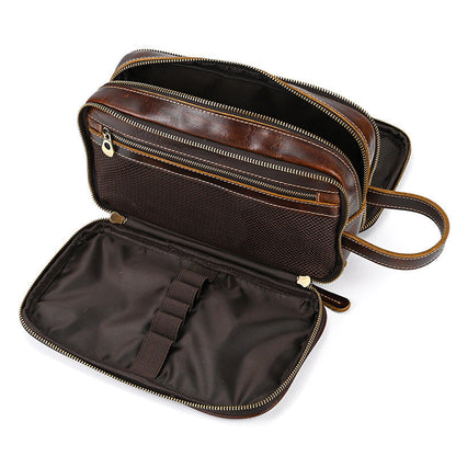 Premium Leder Reise Kosmetiktasche mit großer Kapazität | Manus NUMENCE Leather cosmetic bag