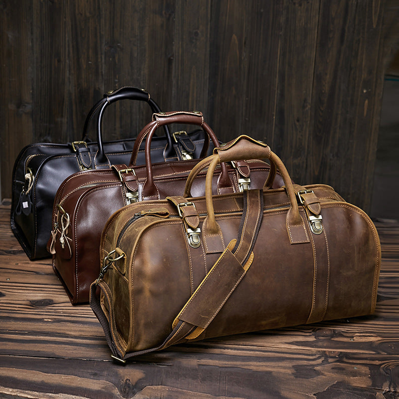 Premium Vintage Leder Reise Tasche - Wasserdicht und Stilvoll | Peleus NUMENCE Leather Bag