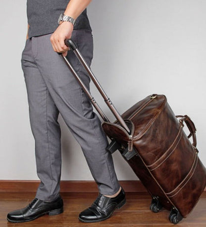 Reisetasche – Leder-Rollgepäck mit großer Kapazität | Sordon NUMENCE Travel Bag