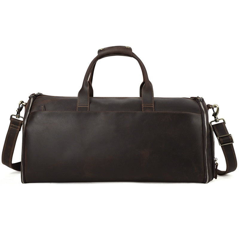 Retro Herren Faltbare Leder Reisetasche mit großer Kapazität | Adionis NUMENCE Travel Bag