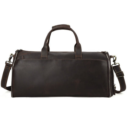 Retro Herren Faltbare Leder Reisetasche mit großer Kapazität | Adionis NUMENCE Travel Bag