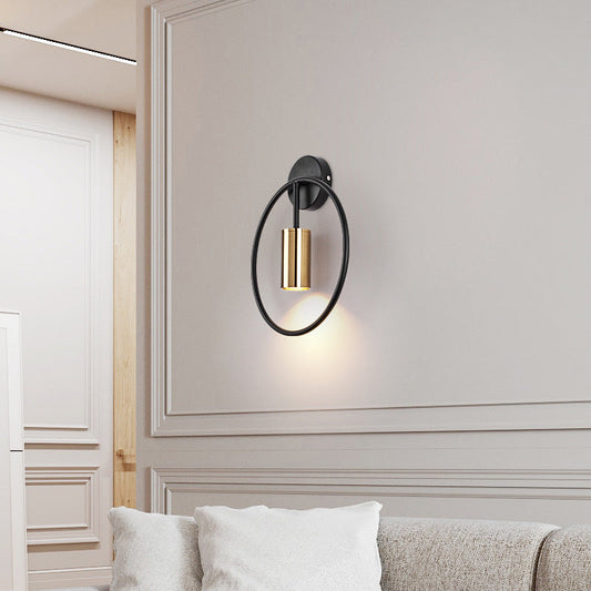 Runde Goldene LED-Wandlampe – Minimalistische Wandbeleuchtung für Wohnräume | Atarus NUMENCE Wall Lamp