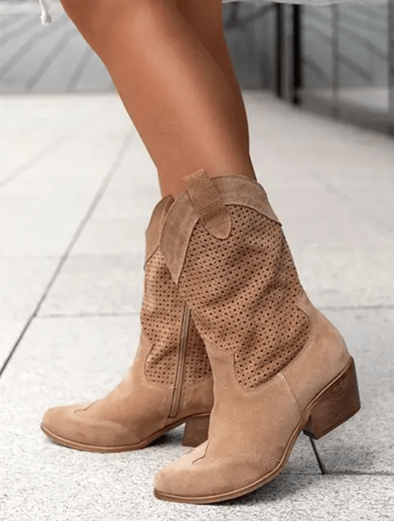 Stilvolle Braune Cowboy Stiefel | Amanda Numence
