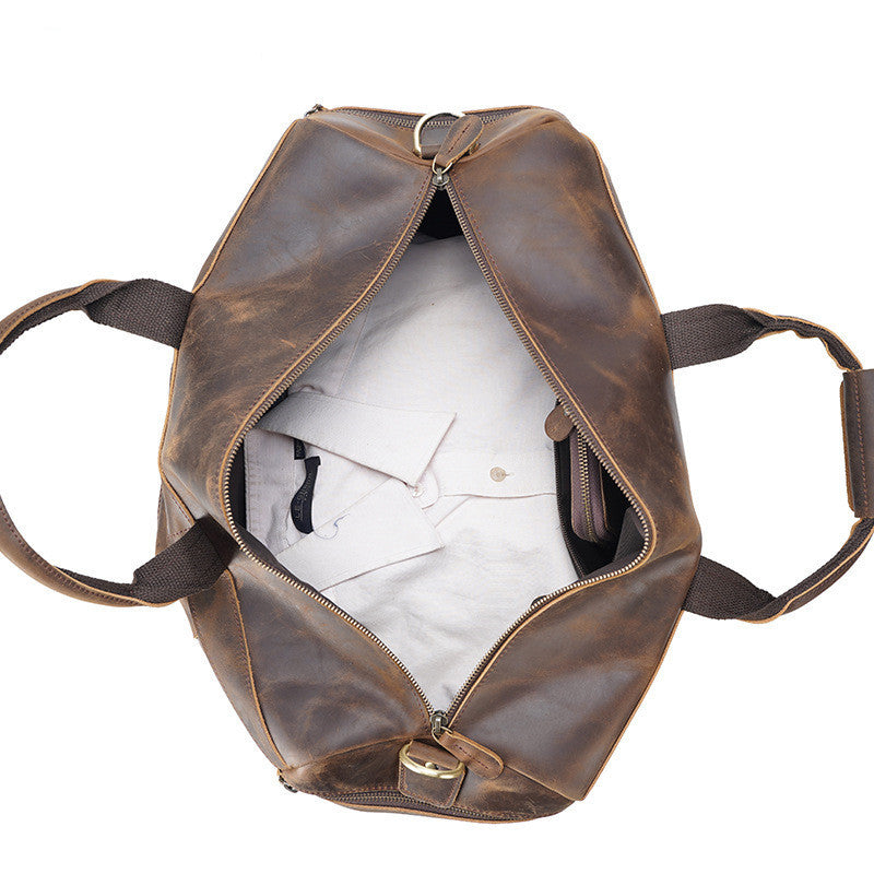 Vintage Crazy Horse Leder Reisetasche | Lioris NUMENCE Travel Bag