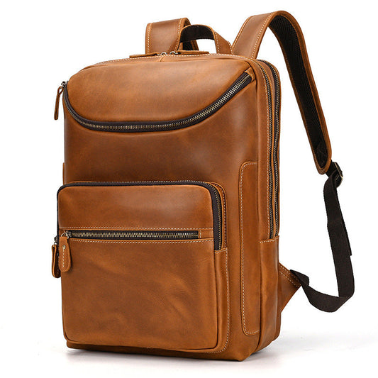 Vintage Echtes Leder Rucksack - Reise Tasche für Herren & Damen | Olaon NUMENCE Backpack